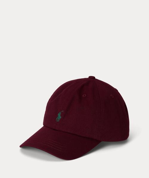 【新品未使用】POLO RALPH LAUREN コットンキャップ レッド コットン チノ ベースボール キャップ（キャップ）｜POLO RALPH