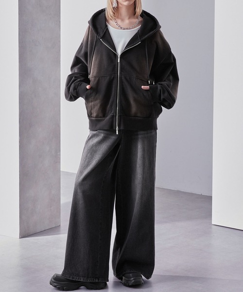 AURALEE オーラリー パーカー ジップ ブラック 黒 【4】 新品未使用】AURALEE オーラリー メンズ ジップパーカー 黒 サイズ4