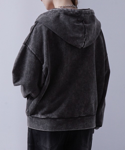 パーカー ヘビーウェイトヴィンテージ ショートフルジップパーカー メンズ レディース | Loose | 11