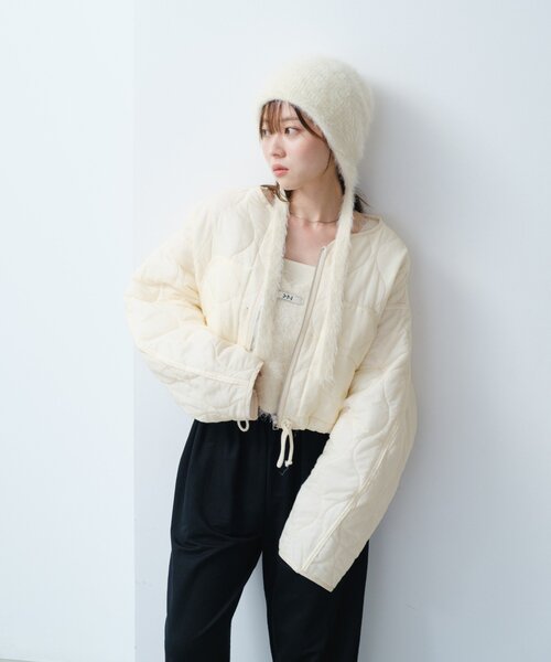 【AP STUDIO】ファーニットキャップ セール】ファー ニットキャップ ニット帽（ニットキャップ