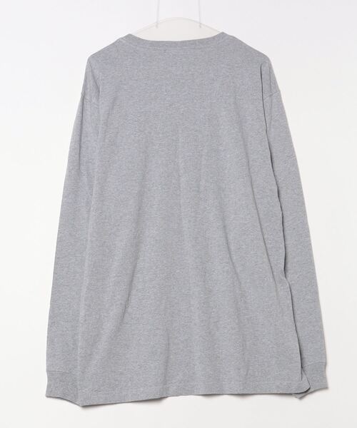 「Carhartt」 刺繍長袖Tシャツ M グレー メンズ