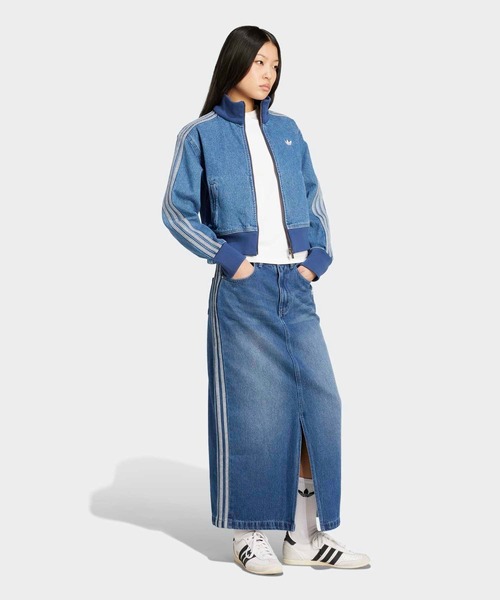 ★adidas★海外限定 adicolor 3Stripes デニム ペンシルスカート adidas デニムスカート アディカラー・スリーストライプス