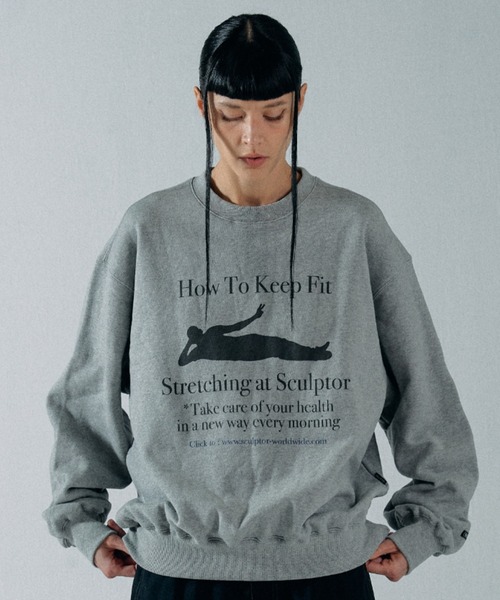 SCULPTOR 「SCULPTOR」 長袖カットソー LARGE グレー系その他