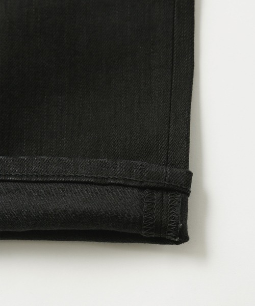 「NANO universe」 スキニーデニムパンツ LARGE ブラック メンズ