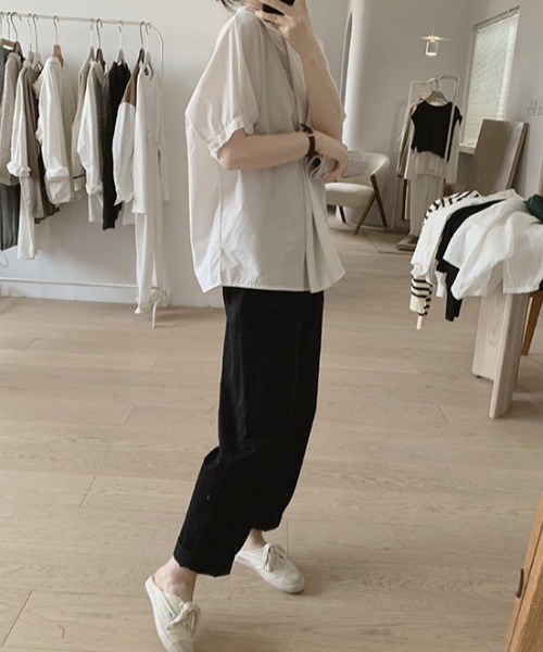 「deux amour」 半袖ブラウス FREE ベージュ レディース_画像5