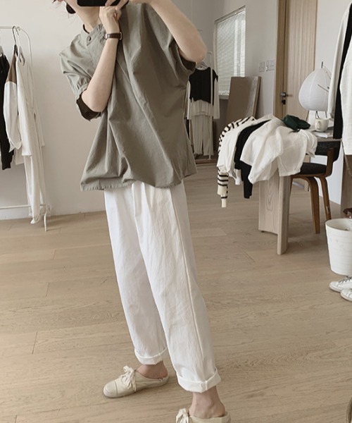 「deux amour」 半袖ブラウス FREE ベージュ レディース_画像8