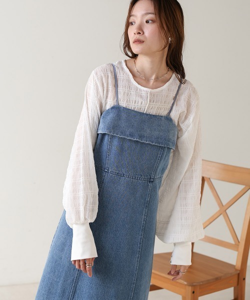 「Bab」 長袖ブラウス M ホワイト系その他 レディース_画像8
