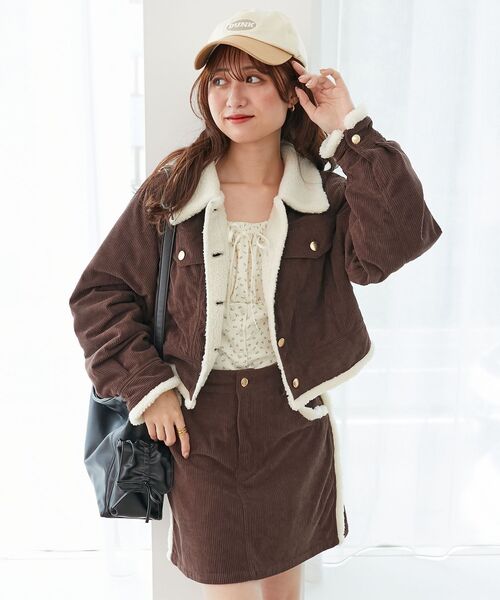 MAJESTIC LEGON（マジェスティックレゴン） コート アウター ボア 