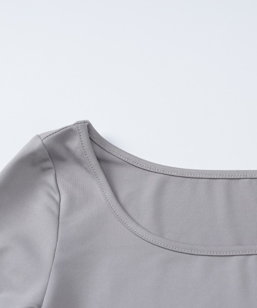 tシャツ 「2点セット」キャミソール ＋ オフショルダー 長袖 Tシャツ