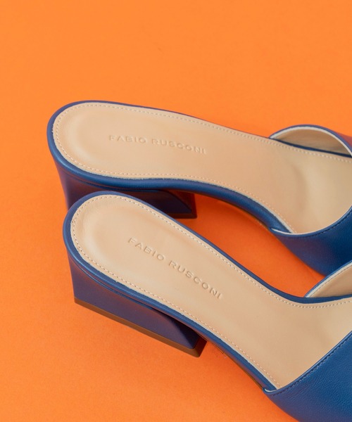 「Fabio Rusconi」 フラットサンダル 37.5 ブルー レディース_画像5