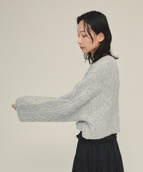 JEANASIS（ジーナシス） ニット セーター 「eL」3G Cable Short