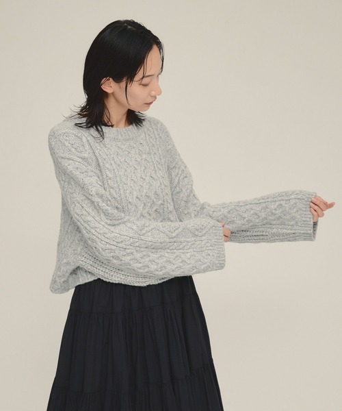 JEANASIS（ジーナシス） ニット セーター 「eL」3G Cable Short