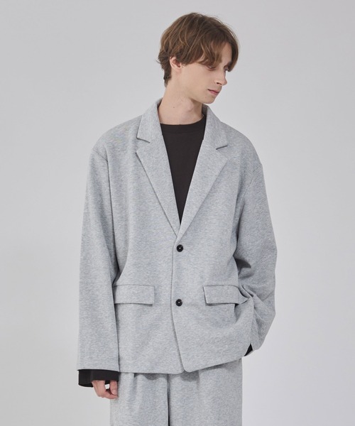 日本製vintageハリントンジャケット切替デザインウール調CBOYグレージュL 日本製vintageハリントンジャケット切替デザインウール調CBOYグレージュL