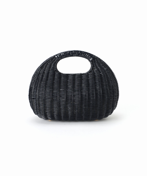 capaf カパフ　ニット　バッグ　ブラック　イタリア製 capaf カパフ ニット バッグ ブラック イタリア製 - バッグ安く 買う