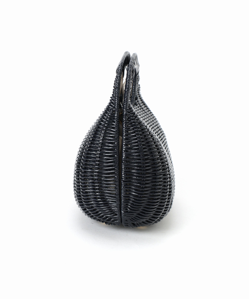 capaf カパフ　ニット　バッグ　ブラック　イタリア製 capaf カパフニットバッグブラックイタリア製