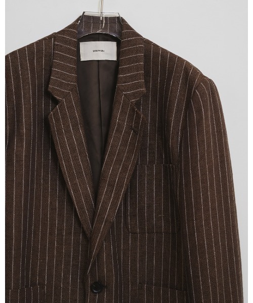 TODAYFUL ジャケット テーラードジャケット Boyfriend Stripe Linen