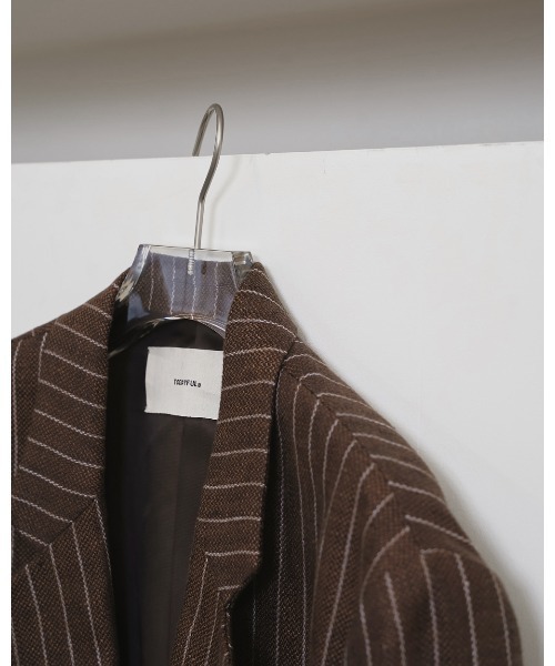 TODAYFUL ジャケット テーラードジャケット Boyfriend Stripe Linen