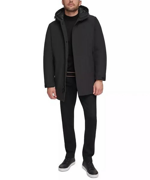 カルバンクライン　中綿ウールブルゾン　　スタンドカラー　L〜XL相当　ブラック Calvin Klein（カルバン・クライン） ブルゾン アウター 「 Calvin