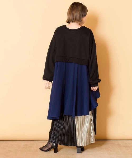 「OSMOSIS」 「loaf」スウェットカットソー ONE SIZE ブラック レディース_画像4