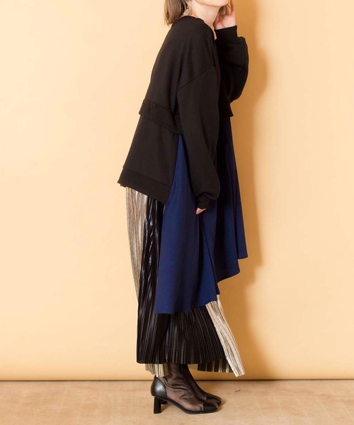 「OSMOSIS」 「loaf」スウェットカットソー ONE SIZE ブラック レディース_画像8