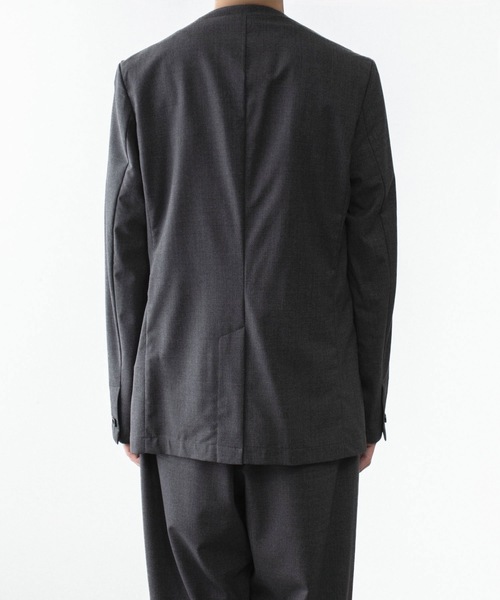 ジャケット ノーカラージャケット WO/TA ストレッチトロ カラーレスJKT / WO/TA STRETCH TRO COLLARLESS JKTの画像