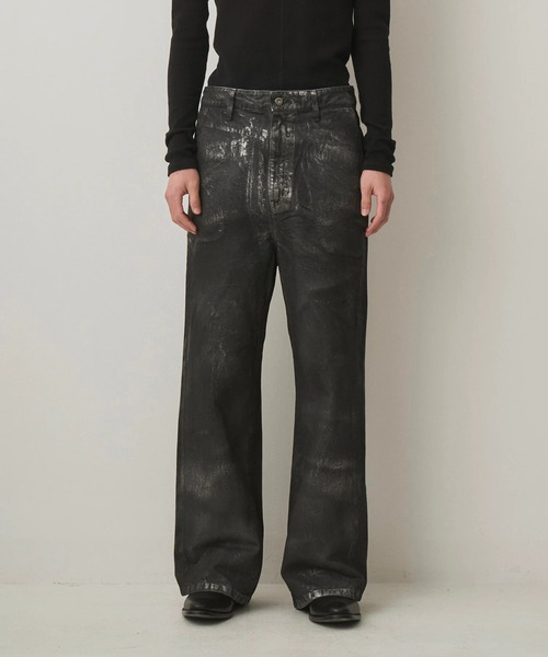 ジーンズ 「JUHA/ユハ」SILVER FOIL WIDE DENIM メンズの画像