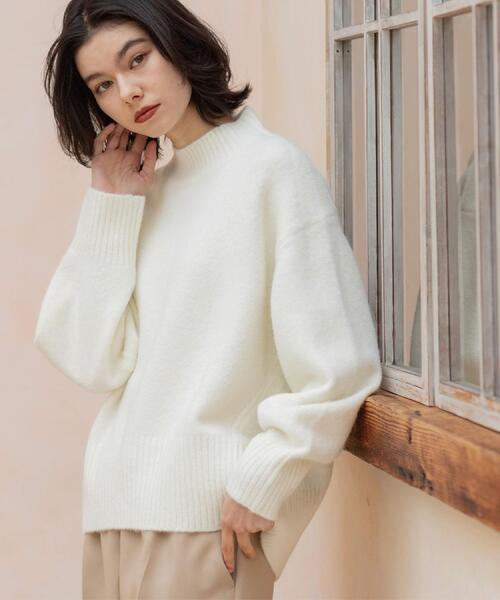 値段交渉あり ASEEDONCLOUD オフホワイト ニットセーター M moment+