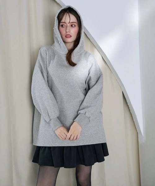 Myu（ミュー） パーカー PEARLフーディ オーバー レディース 