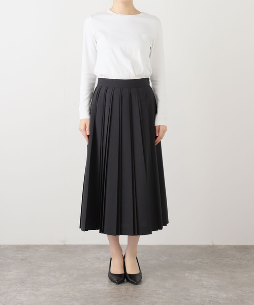 IENA（イエナ） スカート 「WEB限定/追加」ストレッチプリーツスカート
