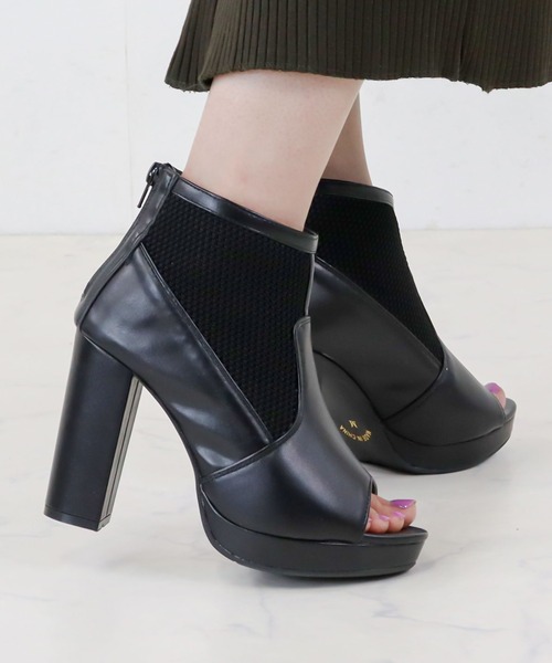 「LibertyDoll」 ショートブーツ LL ブラック レディース_画像9