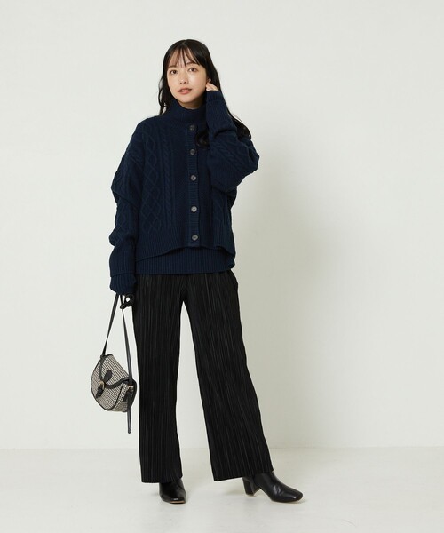 「FREAK'S STORE」 ニットアンサンブル フリ- グリーン レディース_画像7