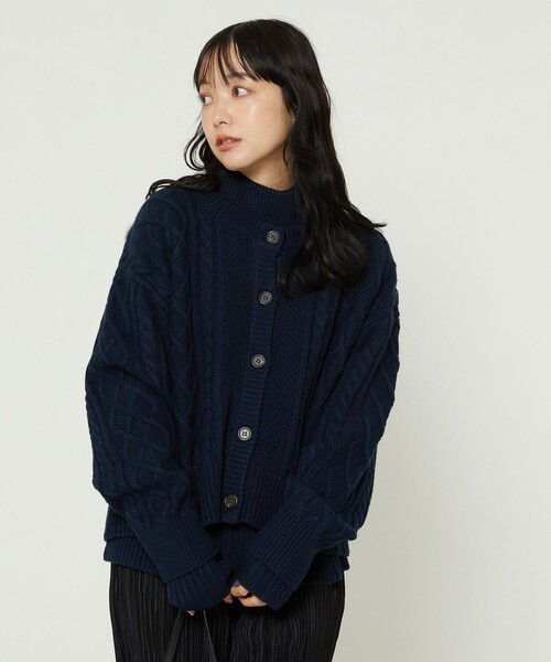 「FREAK'S STORE」 ニットアンサンブル フリ- グリーン レディース_画像8