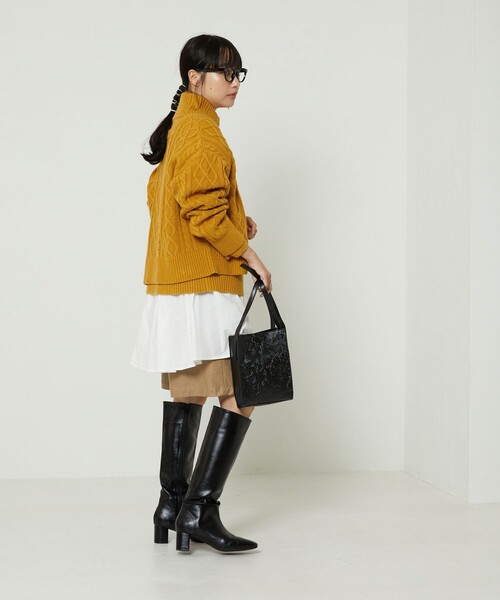 「FREAK'S STORE」 ニットアンサンブル フリ- グリーン レディース_画像9