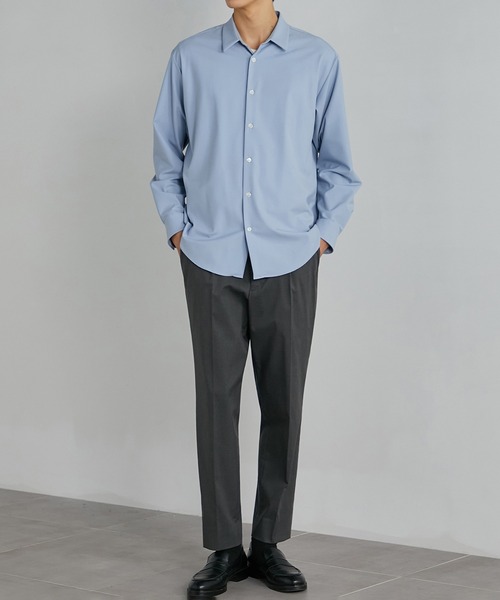 オリーブ・チャコールグレー スラックス L UNITED TOKYO（ユナイテッド