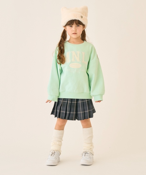 minimal（ミニマル） スカート T/Rチェックプリーツキュロット キッズ