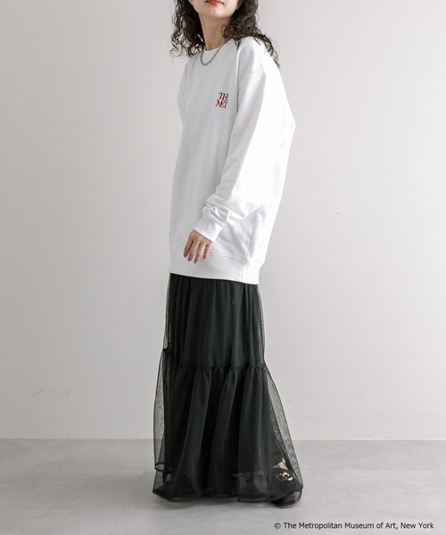 「mystic」 スウェットカットソー FREE グレー レディース_画像4