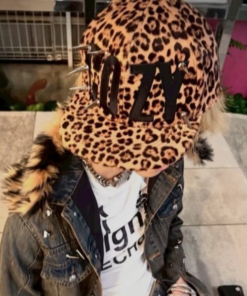 Cozy worldwide ヒョウ柄 スパイクキャップ COZY WORLDWIDE キャップ