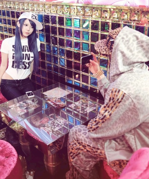 Cozy worldwide ヒョウ柄 スパイクキャップ org.jpg