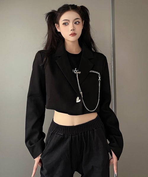 「.KOM」 テーラードジャケット FREE ブラック レディース_画像3