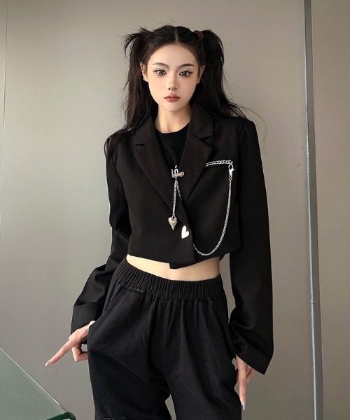 「.KOM」 テーラードジャケット FREE ブラック レディース_画像5