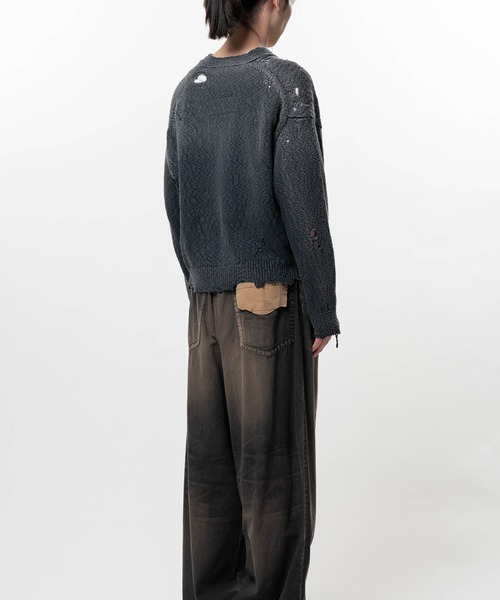 カーディガン Sun Faded Like Knit Cardigan メンズの画像