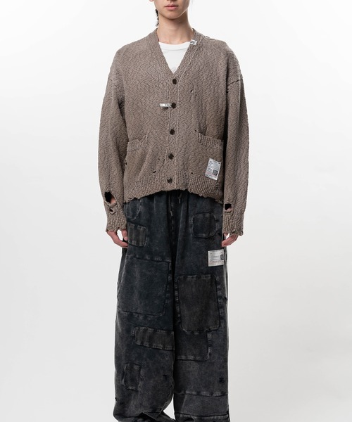 カーディガン Sun Faded Like Knit Cardigan メンズの画像