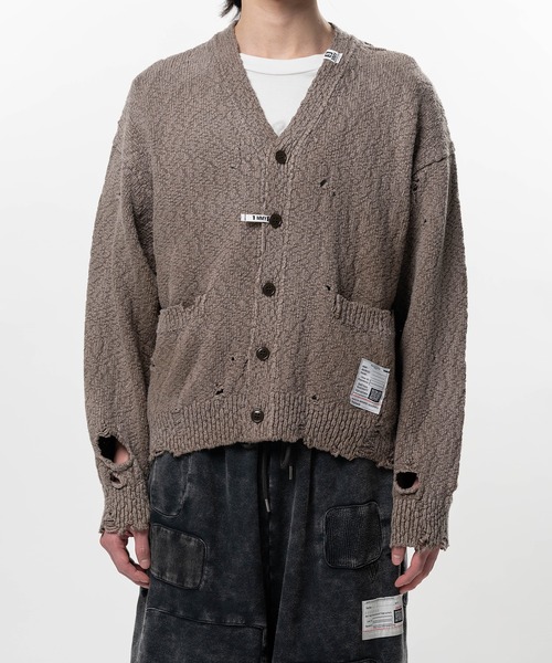 カーディガン Sun Faded Like Knit Cardigan メンズの画像