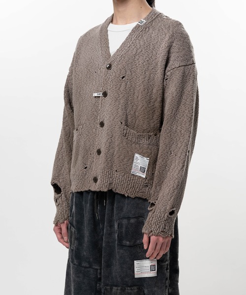 カーディガン Sun Faded Like Knit Cardigan メンズの画像