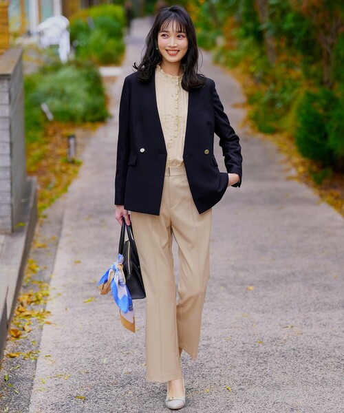 ANY SIS（エニィスィス） ジャケット ノーカラージャケット 褒めら