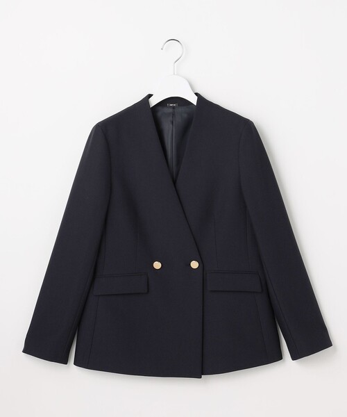 ANY SIS（エニィスィス） ジャケット ノーカラージャケット 褒めら