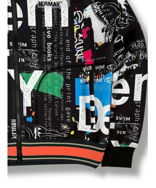 DECEMBER MAY 黒 パーカー DECEMBERMAY（ディセンバーメイ） パーカー 「UNISEX」Graffiti hoodie