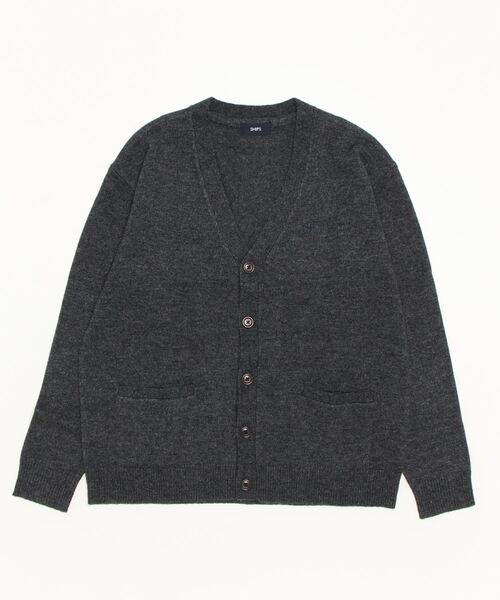 SHIPS（シップス） ニットカーディガン X-LARGE ダークグレー メンズ