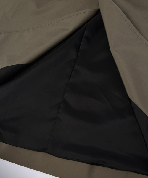 ステンカラーコート コート Three-Layer Taffeta Asymmetrical Layered Balmacaan Coatの画像