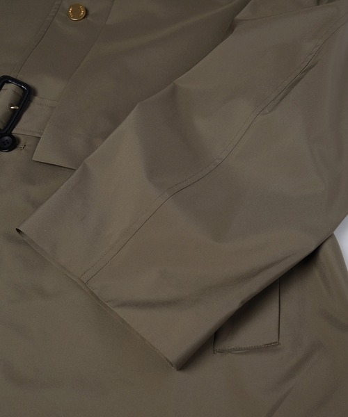 ステンカラーコート コート Three-Layer Taffeta Asymmetrical Layered Balmacaan Coatの画像